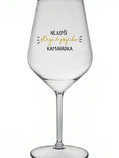 NAJLEPŠIA ROVNAKO PSYCHO KAMPAŇ - číry nerozbitný pohár na víno 470 ml