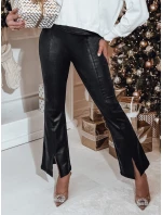 MODPEX dámske voskované čierne nohavice FashionStreet UY2299 MODPEX dámske voskované čierne nohavice FashionStreet UY2299