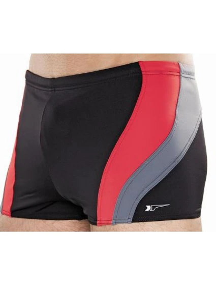 Pánské plavky 034 černá/červená M Pánské plavky 034 černá/červená M