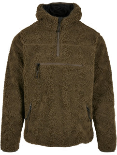 Teddyfleece Worker Pullover Jacket olivová