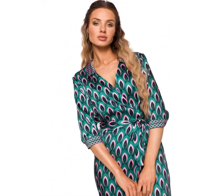 Dámske zavinovacie šaty M668 - Moe Dámske zavinovacie šaty M668 - Moe