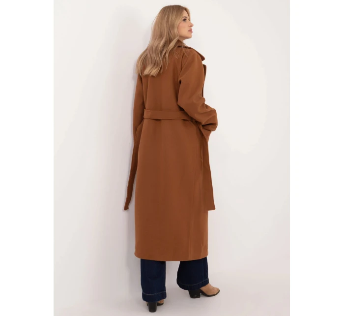 Dámsky kabát LK CZ 509786.99 Svetlohnedý - LAKERTA