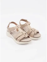 Módní sandály dámské hnědé platforma Módní sandály dámské hnědé platforma