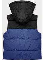 Dámska krátka vesta s kapucňou j.style dark blue-black (16M9112-184) Dámska krátka vesta s kapucňou j.style dark blue-black (16M9112-184)