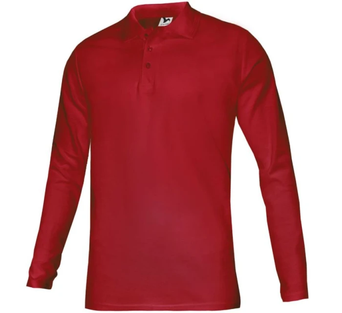 Malfini Pique Polo LS Jr MLI-24107 červená polokošeľa