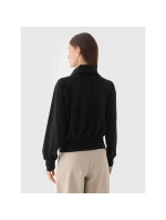 Dámska velúrová mikina 4F 4FRAW24TSWSF2054-20S bez kapucne