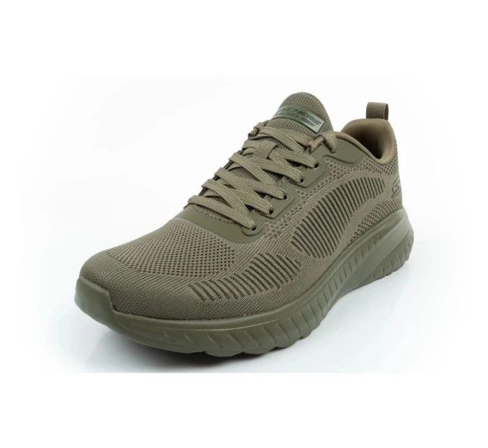 Pánska športová obuv Skechers Bobs Squad Chaos olive lightweight