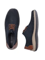 modrá kožená polobotka s podrážkou model 22021945 - Rieker