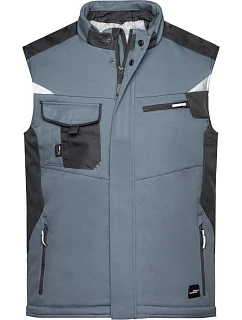 JN 825 Pracovní zimní softshellová vesta Strong model 22491313 carbon/black - Daiber