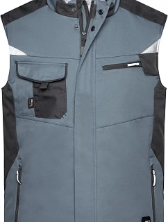 JN 825 Pracovní zimní softshellová vesta Strong model 22491313 carbon/black - Daiber