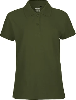 Neutral O 22980 Dámske polo tričko z bio bavlny 77.2280, vojenská farba