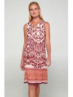 Šaty bez rukávů s potiskem model 19697423 - Vamp Šaty bez rukávů s potiskem model 19697423 - Vamp