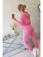 Bavlnená 3dielna sada svetlo ružová