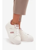 Sneakersy Damskie Na Platformie Big Star SS274346 Białe
