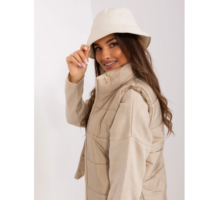 Czapka NM CZ model 18997573 jasny beżowy - FPrice Czapka NM CZ model 18997573 jasny beżowy - FPrice