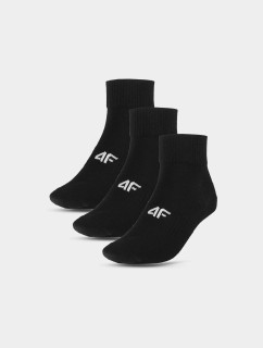 Pánske voľnočasové členkové ponožky (3pack) 4F - čierne