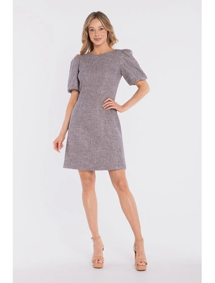 Mini dámské šaty model 22225131 grafitové - Stylove Mini dámské šaty model 22225131 grafitové - Stylove