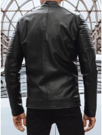 Pánská kožená bunda černá Dstreet model 21965530 - FashionStreet