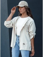 Dámská přechodná bunda s kapucí light beige Dstreet model 21979615 - FashionStreet Dámská přechodná bunda s kapucí light beige Dstreet model 21979615 - FashionStreet