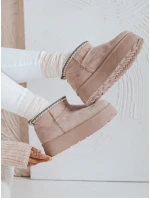 Dámské sněhule na platformě světle béžové Dstreet model 21992111 - FashionStreet