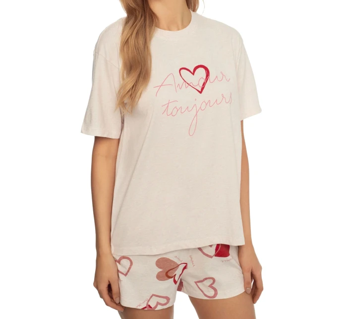 Dámske pyžamo 41309 Amour pink - HENDERSON Dámske pyžamo 41309 Amour pink - HENDERSON