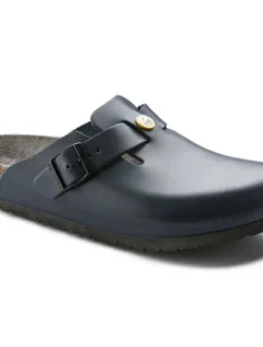 Birkenstock Boston ESD Blue dámske dreváky z prírodnej kože Narrow Narrow (0061388)