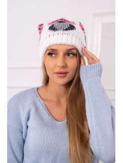 Dámská čepice bílá model 18751615 - K-Fashion