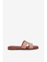 Ploché Pantofle S A Dekorací Špinavě Růžová model 21685581 - Boto