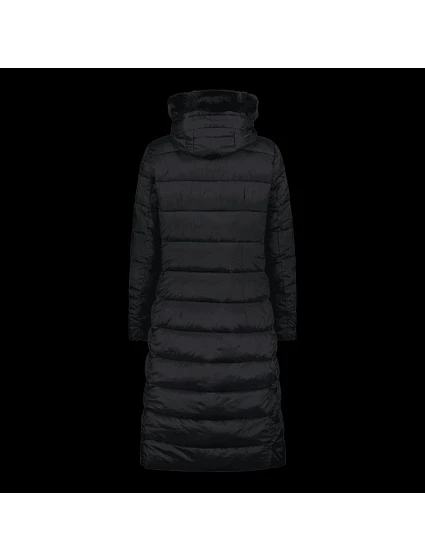 Dámský zimní dlouhý kabát zateplená bunda s kapucí černá model 21350594 - CMP