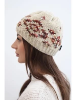 Dámská zimní vlněná čepice s ozdobnými krystalky K399 černá Dámská zimní vlněná čepice s ozdobnými krystalky K399 černá