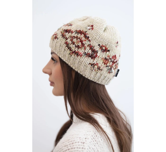 Dámská zimní vlněná čepice s ozdobnými krystalky K399 černá Dámská zimní vlněná čepice s ozdobnými krystalky K399 černá