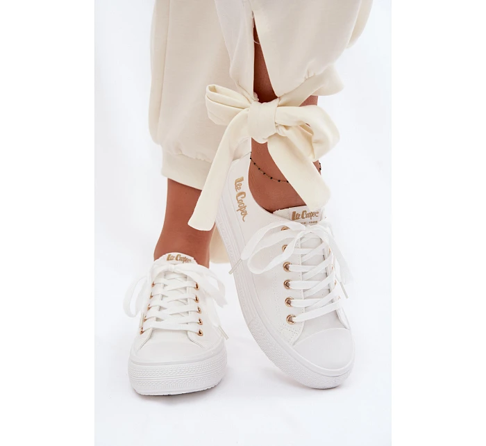 Platformové tenisky Lee Cooper LCW-26-44-4482 Bílé