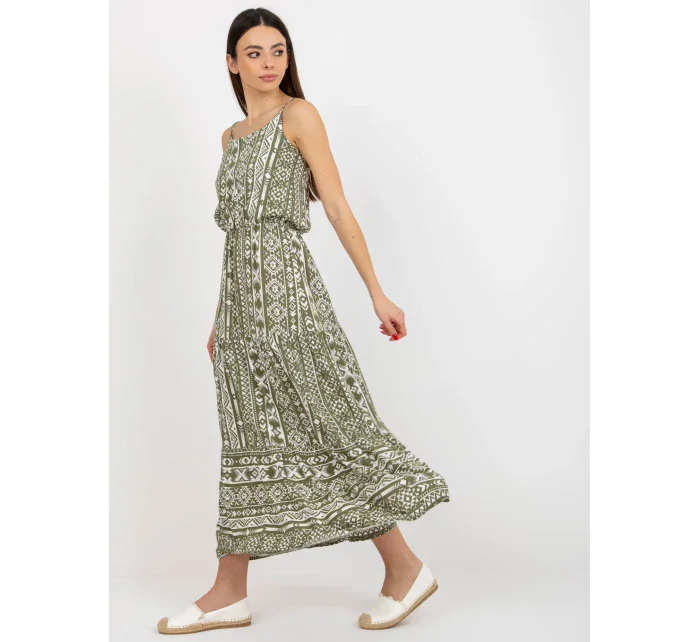 Dámské šaty model 18339291 khaki - FPrice Dámské šaty model 18339291 khaki - FPrice