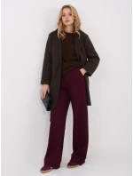 Kabát IT EN 20238.23 tmavohnedý