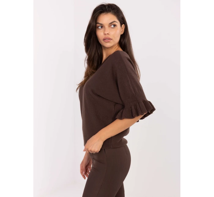 Sweter IT SW model 21302567 ciemny brązowy - FPrice