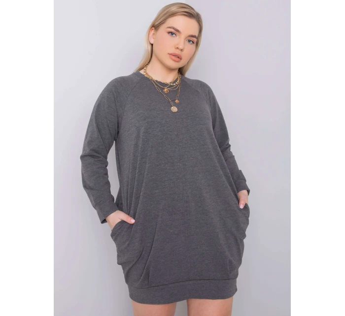 Šaty RV SK 6296.99 tmavo šedá