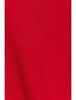 M818 Pletené šaty so spadnutými ramenami - červené M818 Pletené šaty so spadnutými ramenami - červené