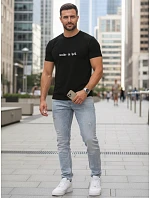 Koszulka męska z nadrukiem czarna model 22186892 - FashionStreet