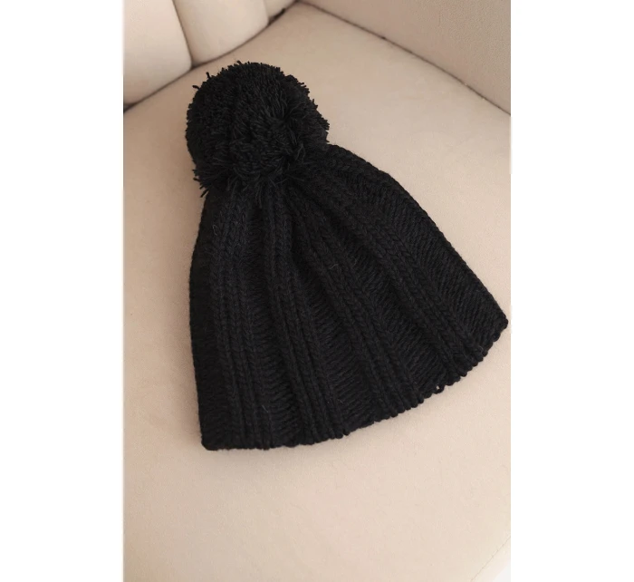 Čiapka s fleecom Idalia K284 čierna