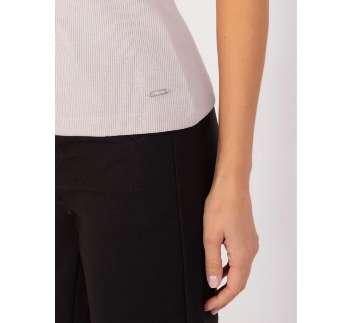 Bluzka model 19688688 beżowy - FPrice Bluzka model 19688688 beżowy - FPrice