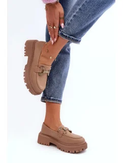 Dámske mokasíny H8-309 Beige - Joalice Paris