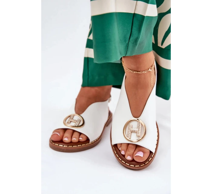 Dámské sandály bílé model 21151455 - Yolera