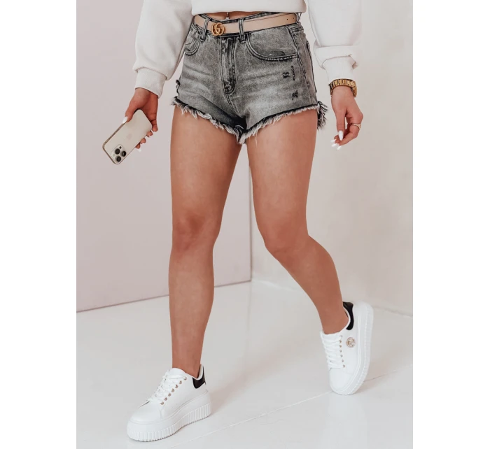 Dámske džínsové šortky SHORT LIFE grey FashionStreet SY0478