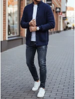 Pánsky tmavomodrý sveter FashionStreet WX2346 Pánsky tmavomodrý sveter FashionStreet WX2346