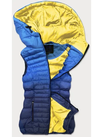 Tmavo modrá prešívaná dámska vesta (HV-1512)