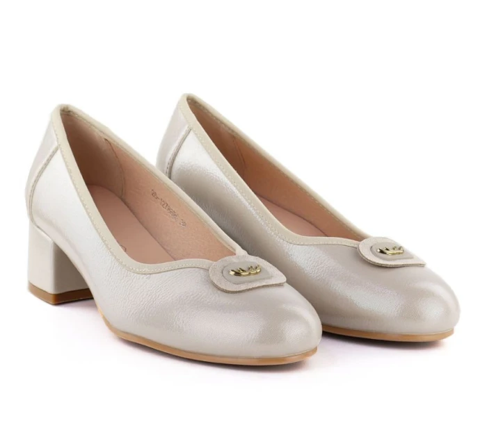 Dámske semišové zateplené čižmy khaki Potocki 12522