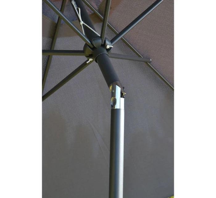 ZÁHRADNÝ DÁŽDNIK 300 CM SKLADACÍ SIVÝ