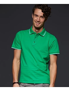 JN Pánské piqué polo 02.0 green/white model 22494715 - Daiber