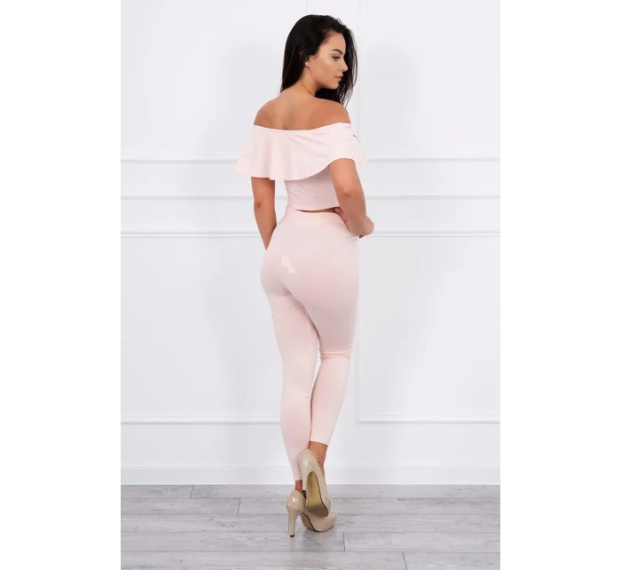 Frill set púder ružový