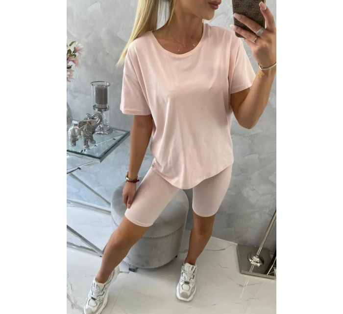 Súprava top+legíny púdrovo ružová Súprava top+legíny púdrovo ružová